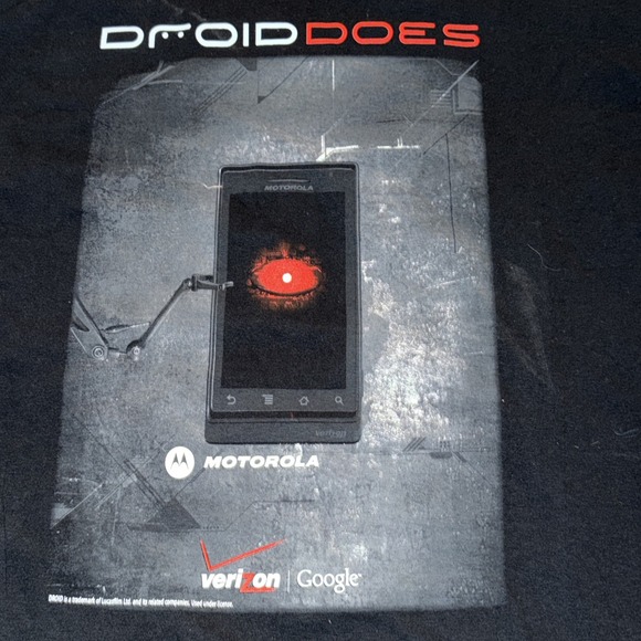 Droid Does Black Crewneck Sweatshirt Graphic Print Droid Mens - Picture 4 of 6